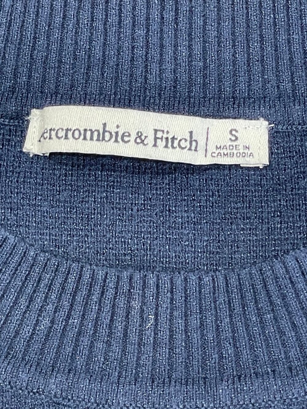 A&F Slouchy Striped Sweater Navy White Coastal Grandmother Old Money Small - Picture 7 of 10